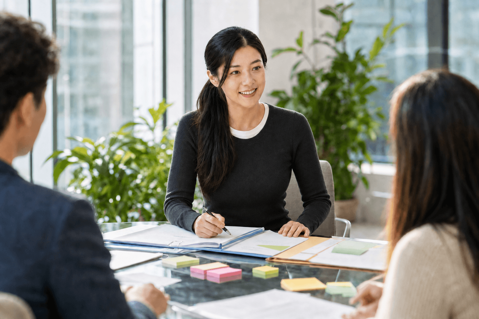Enterprise leadership reviewing hiring governance and analytics